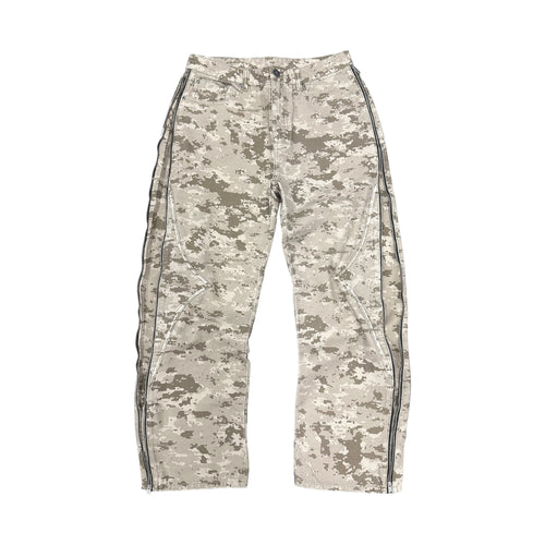 BAGGY CAMO ZIP DENIM