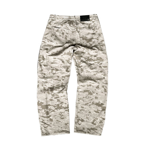 BAGGY CAMO ZIP DENIM