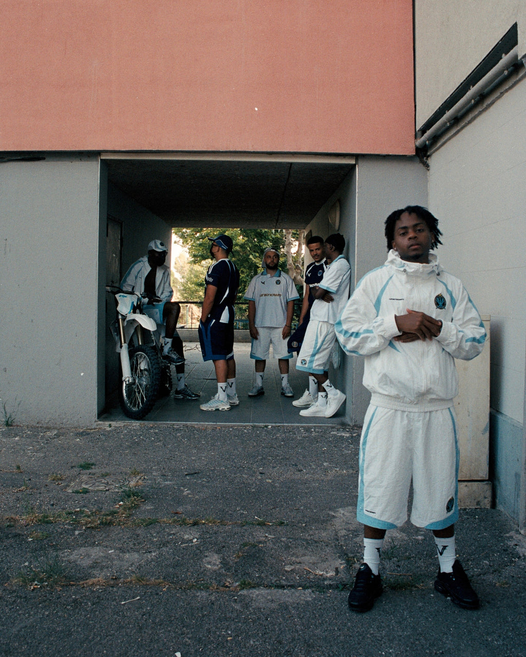 UNKNOWN X VRUNK TRACK SHORTS WHITE